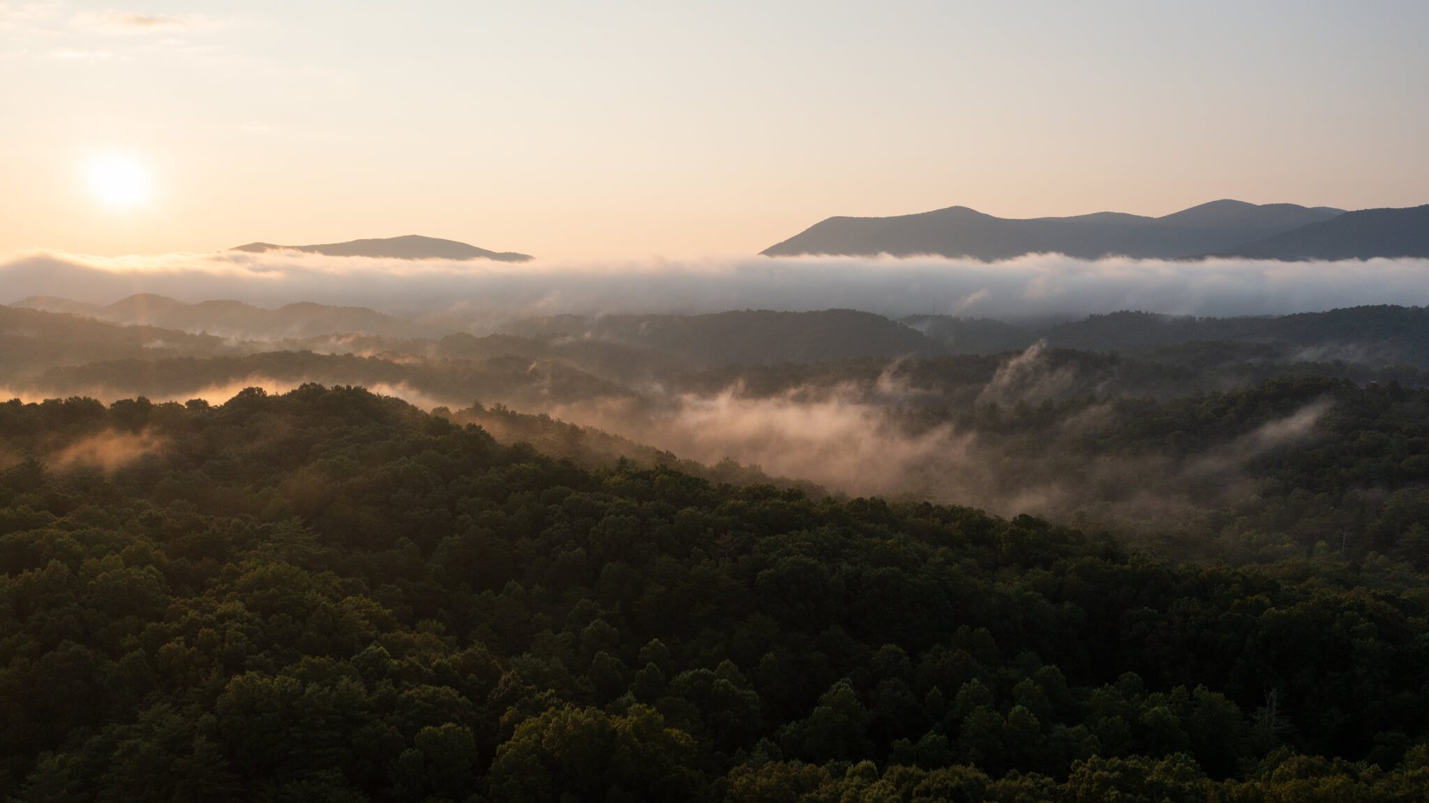 sunset over a beautiful landscape